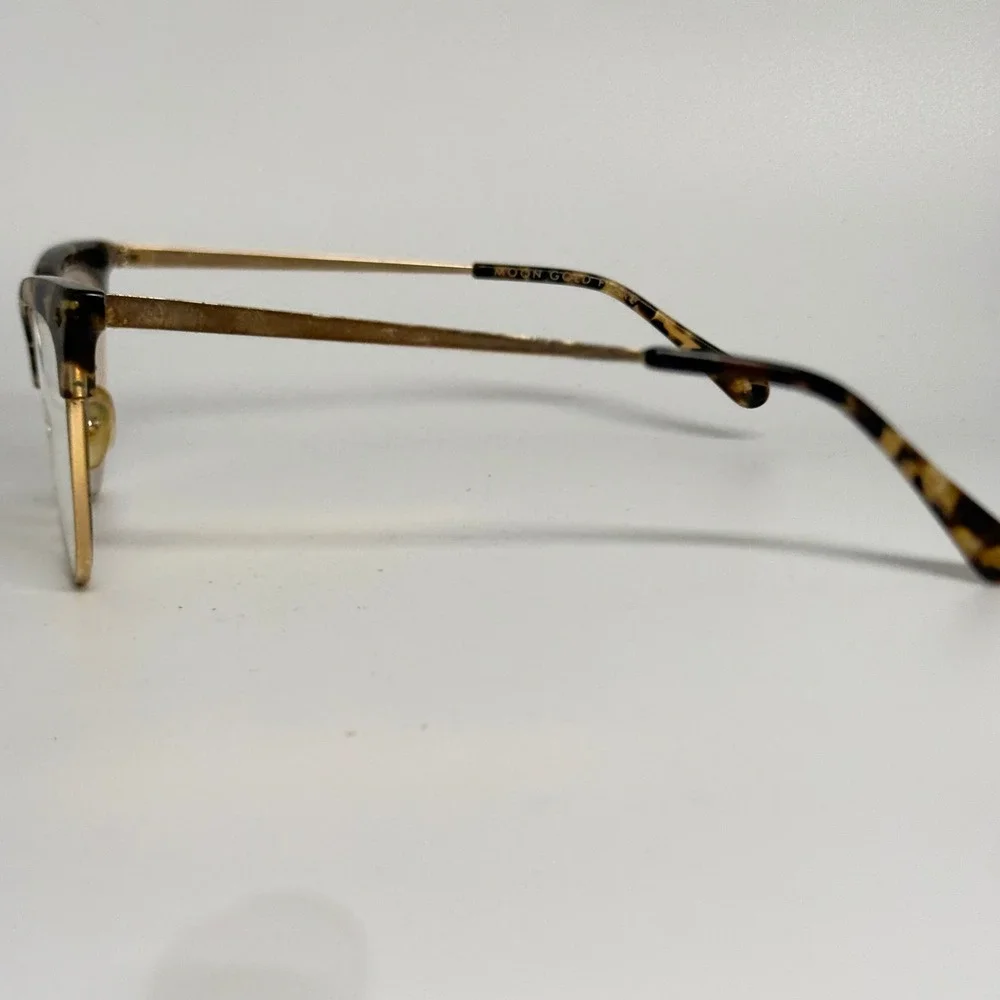 BonLook Moon Gold Flake Cat Eye Eyeglasses Frames 52/18/140‎ Tortoise Gold